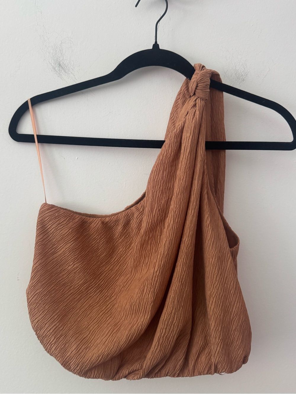 Abercrombie & Fitch One-Shoulder Textured Top Small